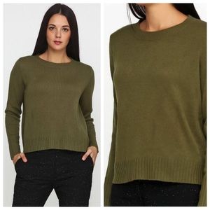 Olive green knit sweater